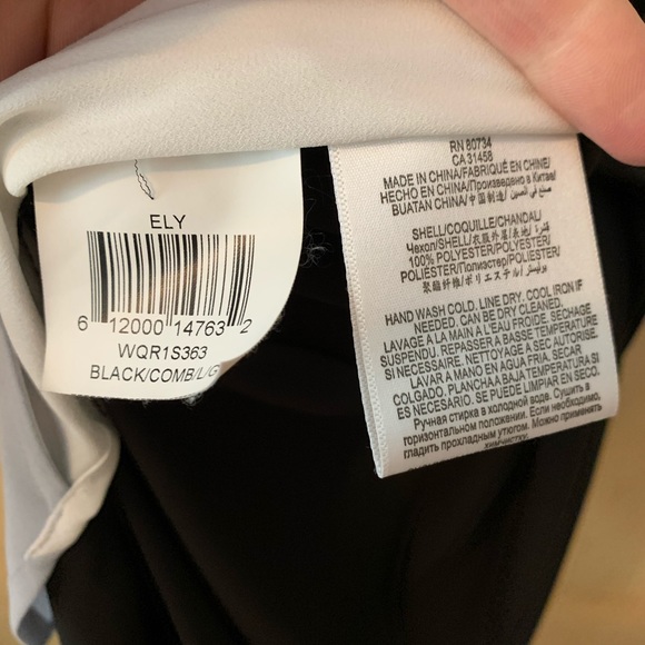 BCBG Maxazria Side Drape Colorblock Ely Tank - Picture 4 of 8